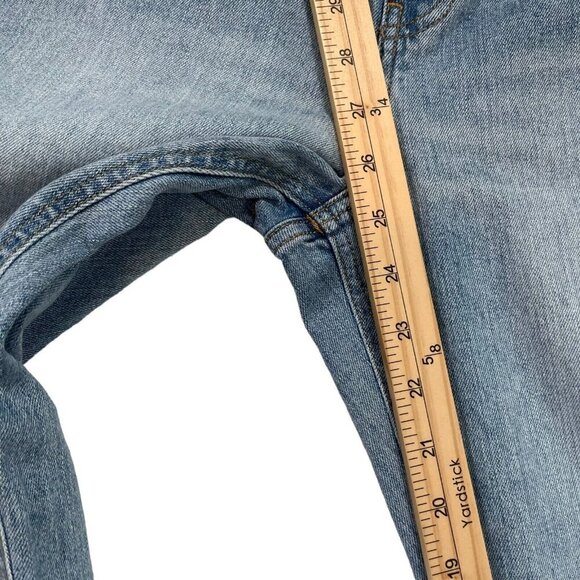 Old Navy Women's Distressed Mid-Rise Boyfriend Raw Hem Jeans Size‎ 6 - Picture 9 of 9